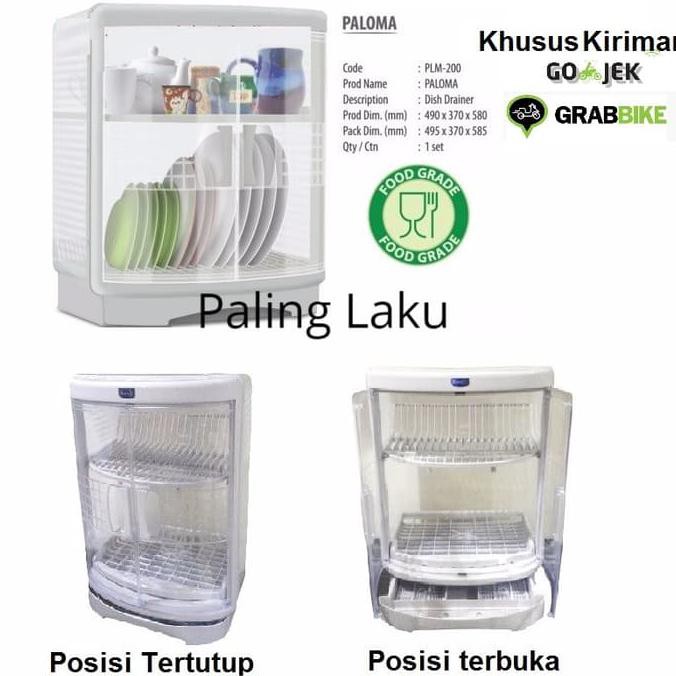 RAK PIRING PLASTIK TERTUTUP ROVEGA PALOMA (BISA GOJEK)