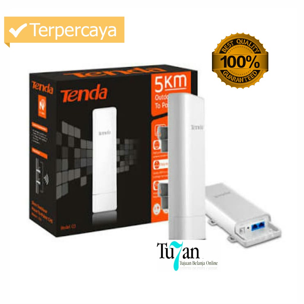 Tenda Outdoor Cpe 03 5km Access Point Wireless Router Repeater Wifi Extender Original Penguat Sinyal Shopee Indonesia