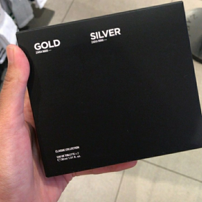 JASTIP PARFUM ZARA MAN GOLD - MAN SILVER SET 30ML HOT SALE