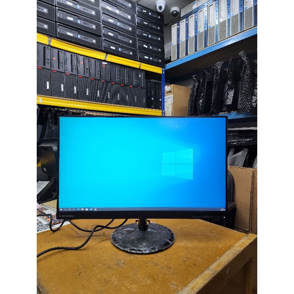 MONITOR LED DELL 22 INCH WIDE RESOLUSI FULL HD 1920X1080 KAKI NAIK TURUN BISA DI PUTAR