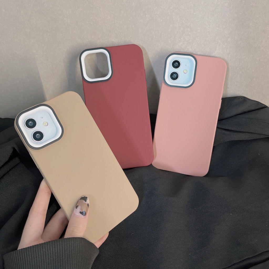 Soft Case Pelindung Lensa Bahan Silikon Tahan Banting Untuk Iphone 13 12 11 Pro Max Xr Xs Max 7 + 8 Plus