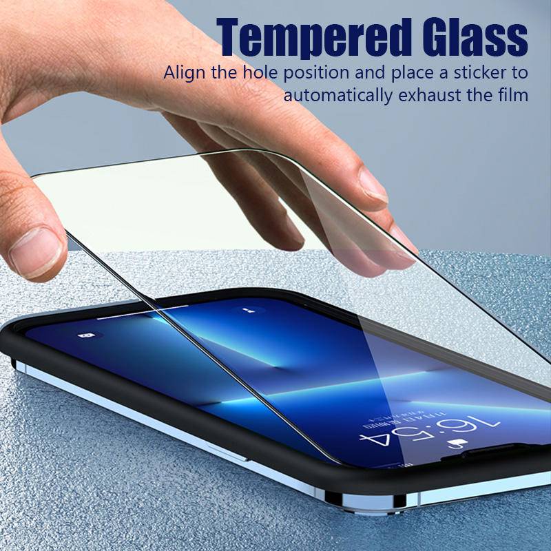 Pelindung Layar Tempered Glass HD Untuk iPhone 13 12 11 Pro MAX Mini X XS MAX XR SE 2022 2020 6 6s 7 8 Plus