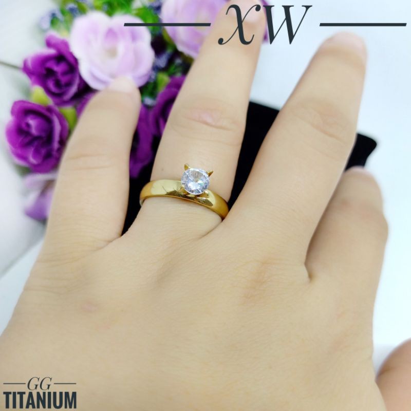 Cincin Titanium Gold/Silver CC629/CC630