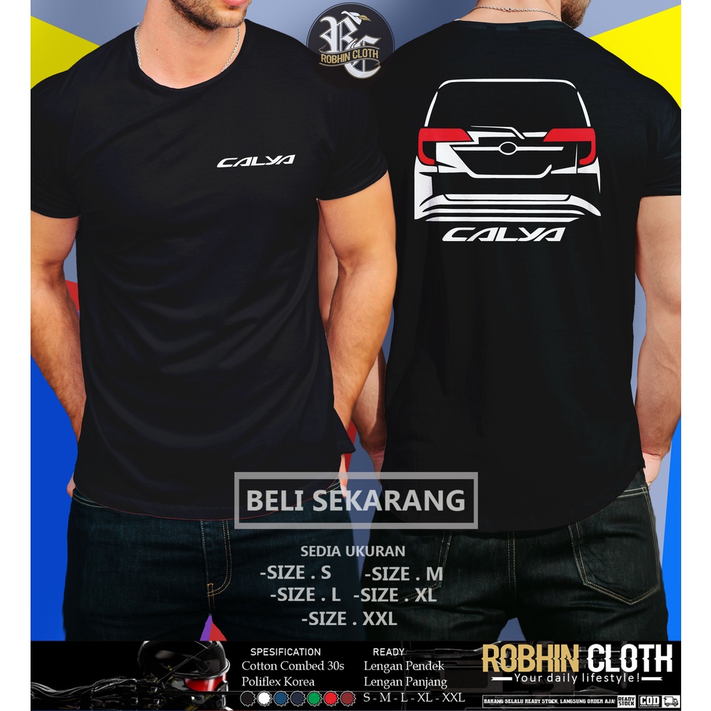 Kaos Mobil Toyota Calya Rear Baju Otomotif
