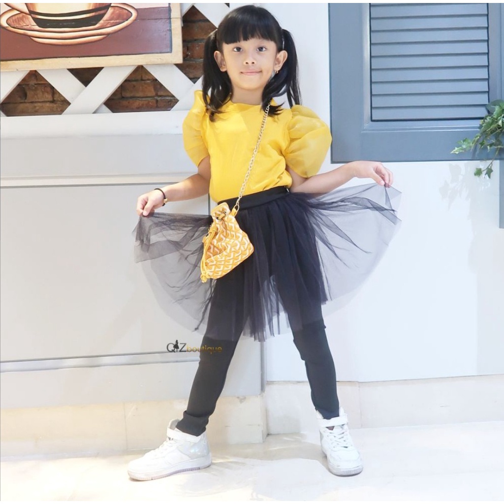 Ariana - Rok lejing anak anak panjang Celana legging tutu anak 3 -5 tahun tutu panst lejing tutu anak tanggung rok tutu anak prempuan