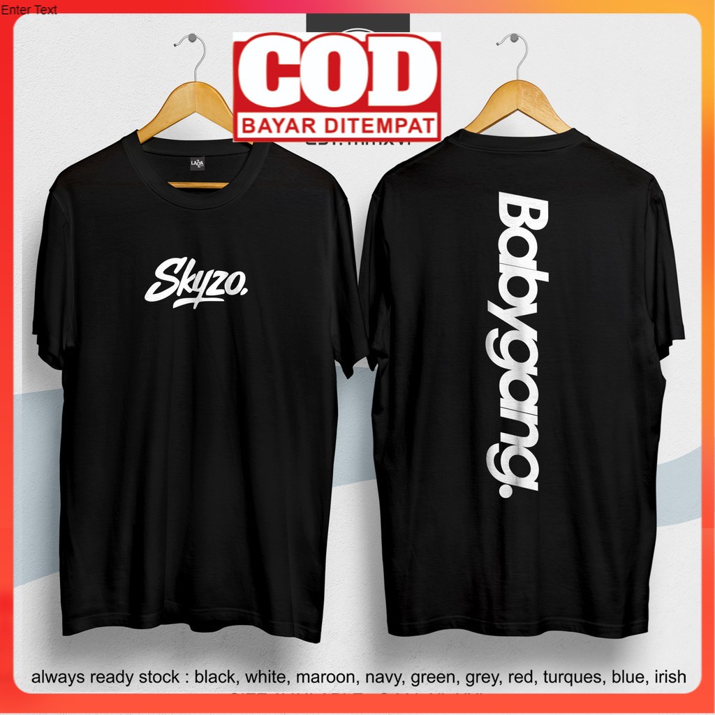 KAOS (COD) Kaos / Baju / Tshirt Distro Skyzo BabyGang Baby Gang Terlaris Termurah