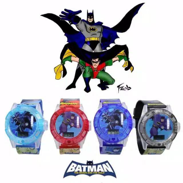 Jam Tangan Anak&quot; Laser Batman Rubber(Dikirim Dari Jakarta)