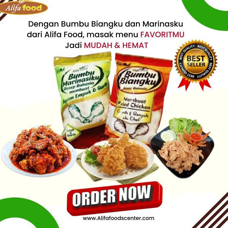 

PRODUK TREND BUMBU FRIEDCHICKEN,BUMBU BIANG & MARINASI,Alifa food,ALIFA FRIEDCHICKEN,BUMBU CRISPY,TEPUNG CRISPY 3699 $