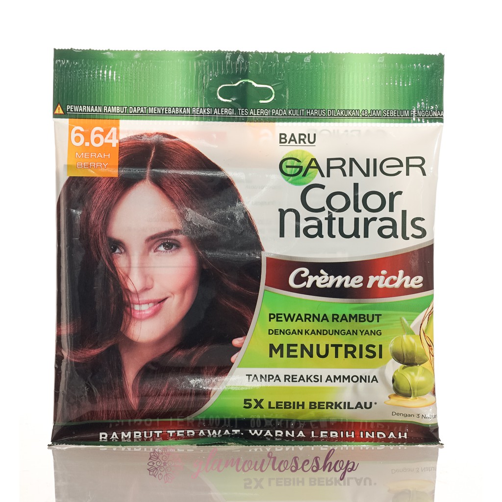 ❤️Glamouroseshop❤️ Garnier Color Naturals Sachet Garnier Ultra Color Pewarna Rambut Cat Rambut Semir  Garnier Men Shampoo Sachet