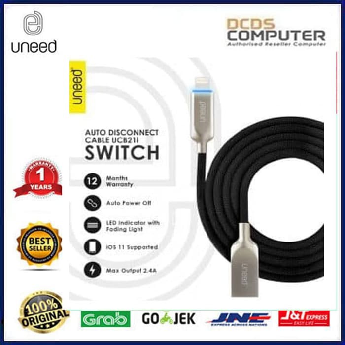 JOM0265 UNEED Switch Auto Disconnect Kabel Lightning - UCB21L