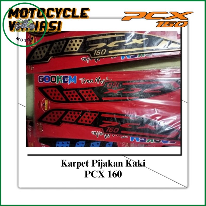 Pijakan kaki PCX 160 Bordes PCX 160 Karet Gokem