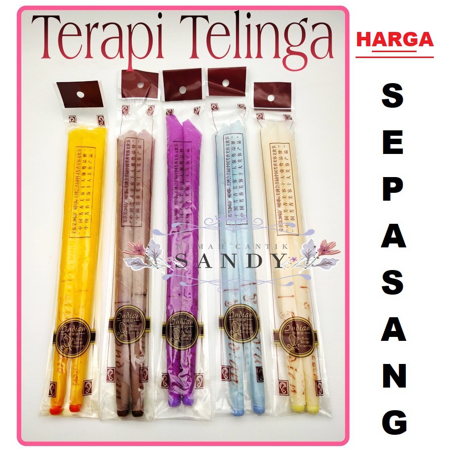 Ear Candle Terapi ~ Lilin Pembersih Kotoran Telinga Aromaterapi Indian