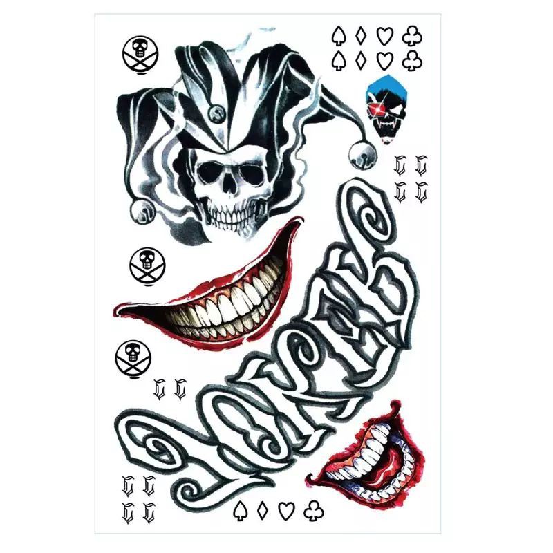 Tatto Temporary JOKER ukuran 20×30cm