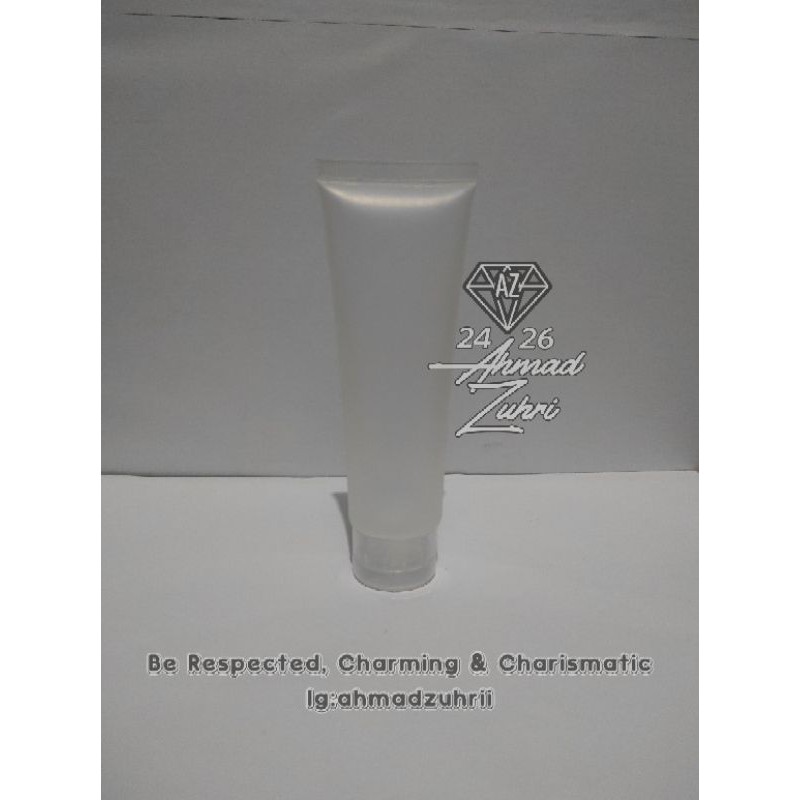 Tube 50ml Natural Tutup Fliptop - Tube Kosong 50ml - Botol Tube 50 ml Transparan -Tube Kosmetik 50ml