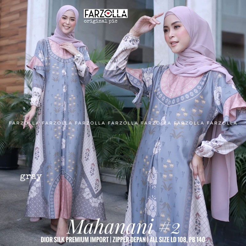 MAHANANI DRESS by Farzolla - gamis wanita premium berkualitas nyaman busui original nabtik zashi