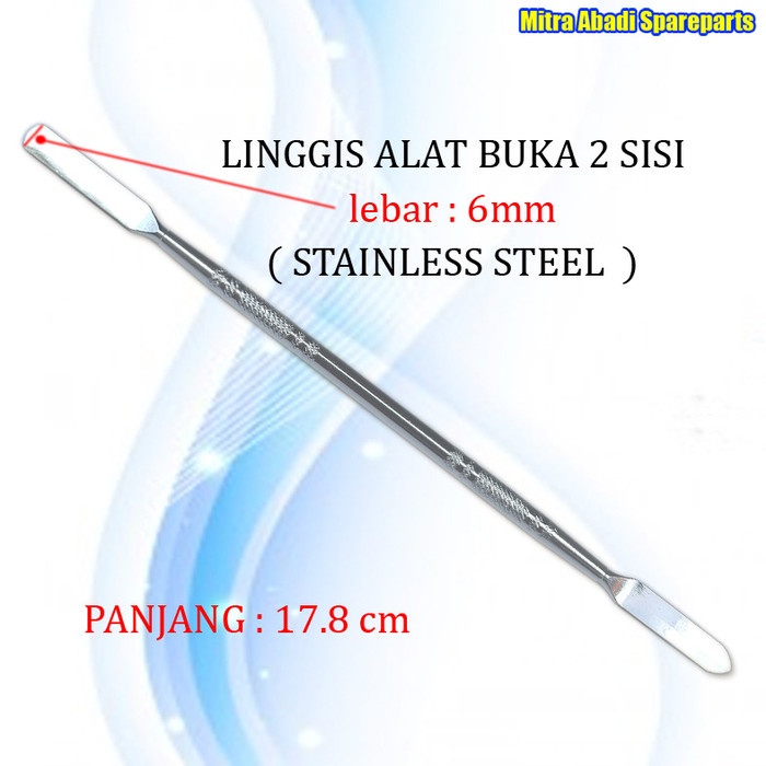 

PEREKAT-PENGIKAT- CROWBAR/LINGGIS ALAT BUKA 2 SISI/SIDES STAILESS STEEL 6MM -PENGIKAT-PEREKAT.