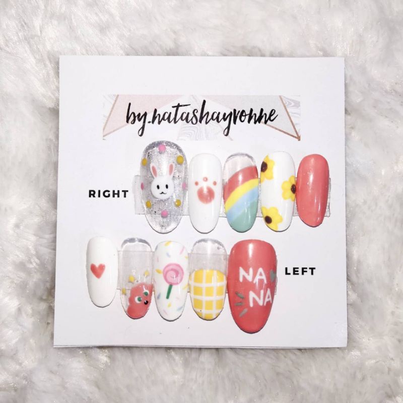 NCT Jaemin fake nails kuku palsu