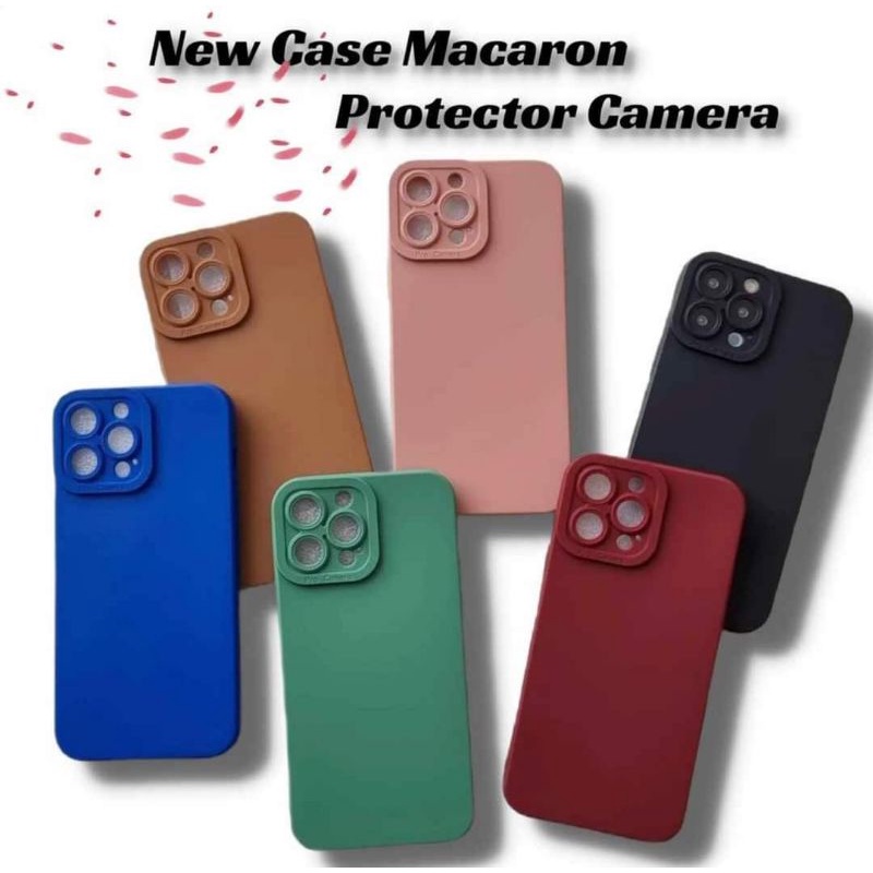 Softcase PRO CAMERA macaron silicon matte polos Samsung J7 prime A20S J3 2015 2016 A52 A7 2018 A750