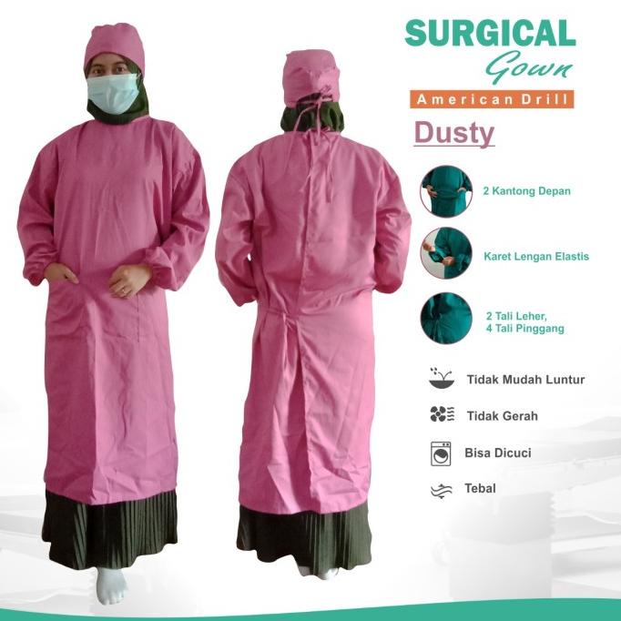 APD Gown Medis American Drill Hazmat Gown APD Surgical Baju APD Gown