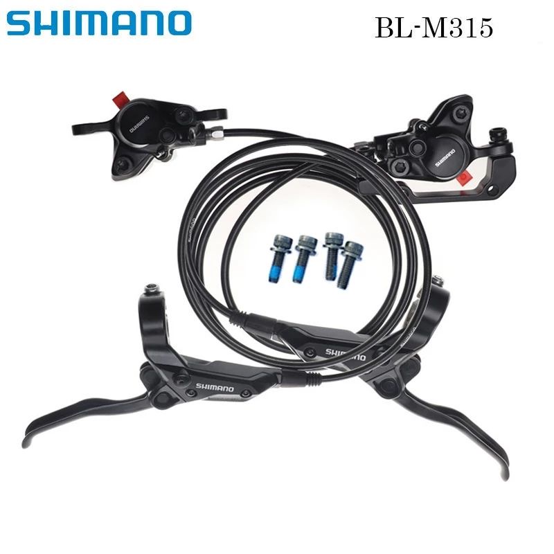 DISC BRAKE SET SHIMANO M315 REM CAKRAM SEPEDA HIDROLIS KALIPER HYDRAULIC BRAKESET HIDROLIK