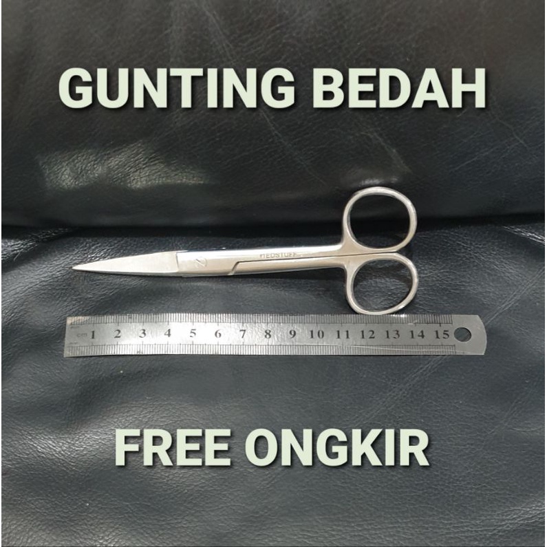 GUNTING BD LURUS 14 CM STAINLESS STEEL