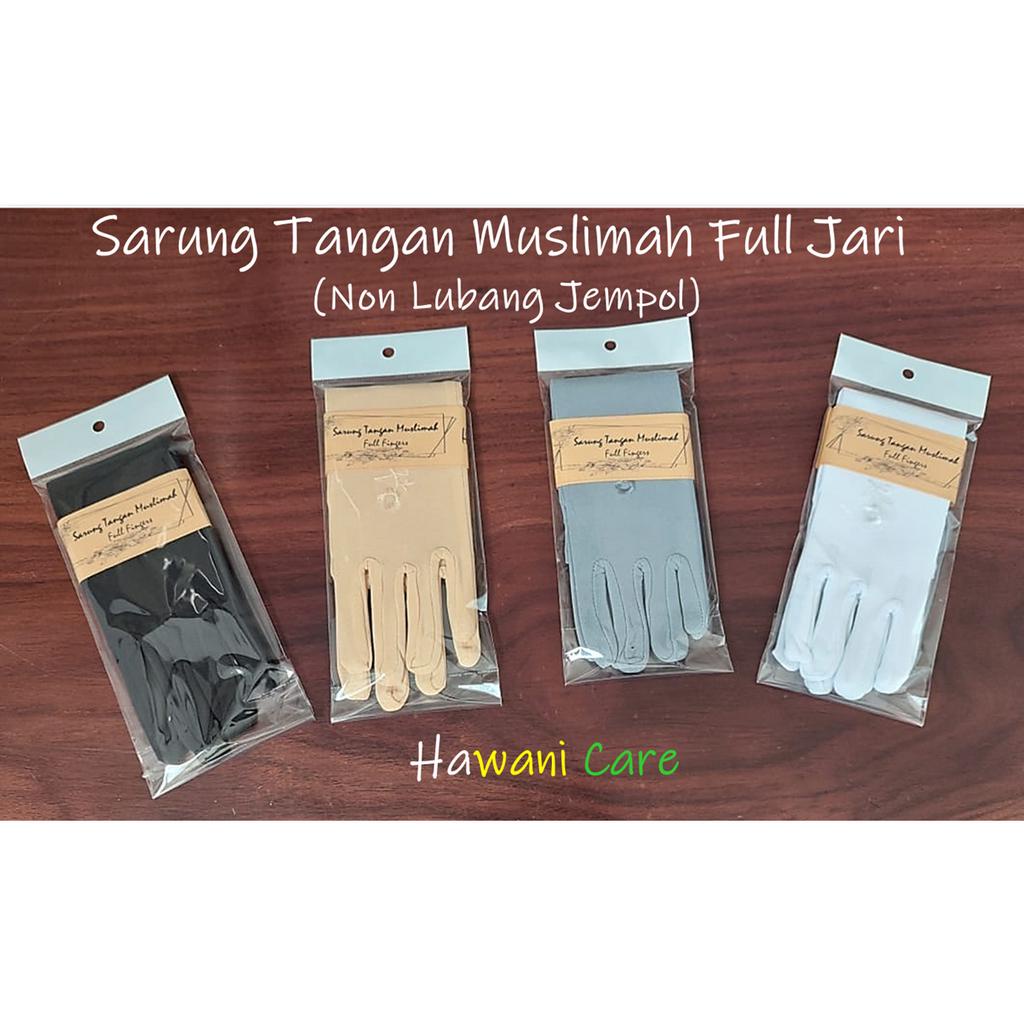 Sarung Tangan Muslimah Full Jari (Non Lubang Jempol)