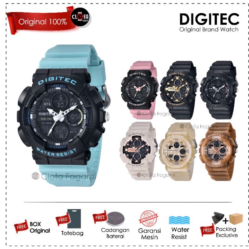DIGITEC TRIPLE /clofafagami/ JAM TANGAN ORIGINAL / JAM DIGITEC ORIGINAL / JAM TANGAN DIGITEC WANITA 