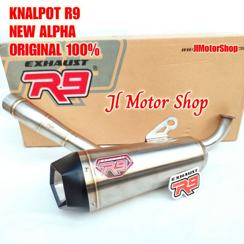 KNALPOT R9 NEW ALPHA NMAX AEROX 155 LEXY VARIO 125 150 ADV PCX 150 160 VESPA SPRINT IGET GTS 150 V3 NEW NMAX 155 - NEW AEROX 155 ORIGINAL Not GP H2