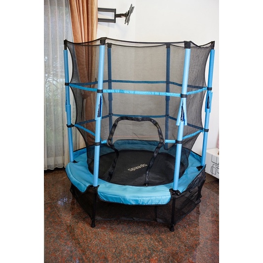 trampolin speeds preloved mainan anak 140cm