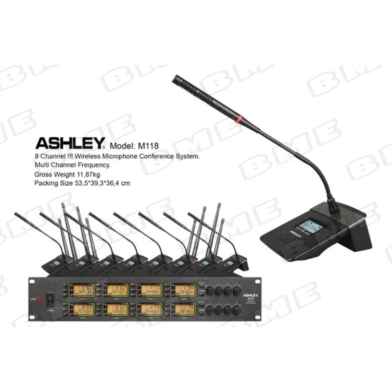 Mic Wireless Conference - Podium ASHLEY M118 ORIGINAL Mic Meja