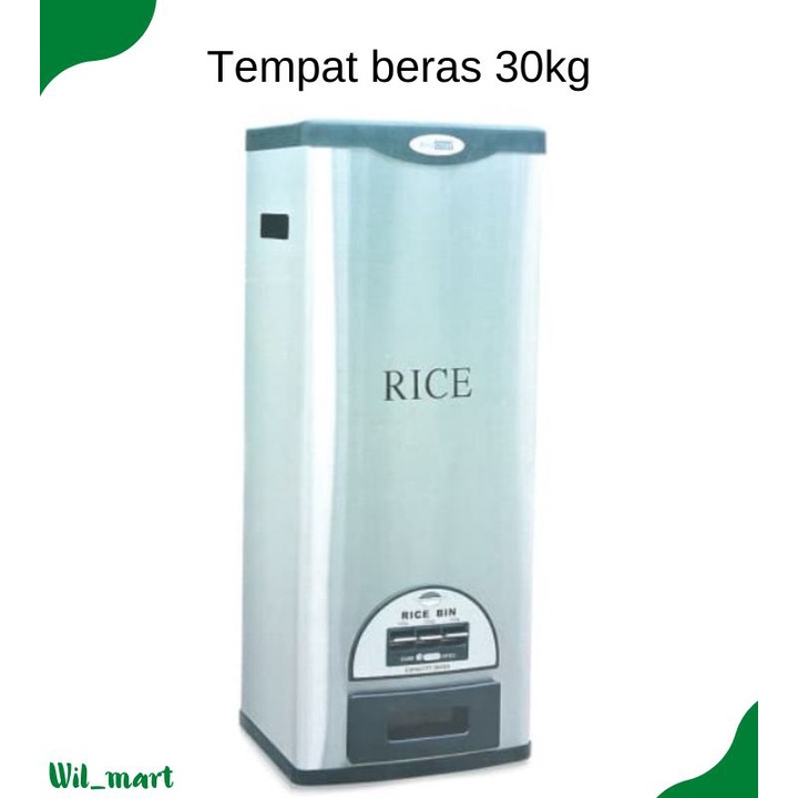 Tempat beras / box beras / penyimpanan beras 30kg