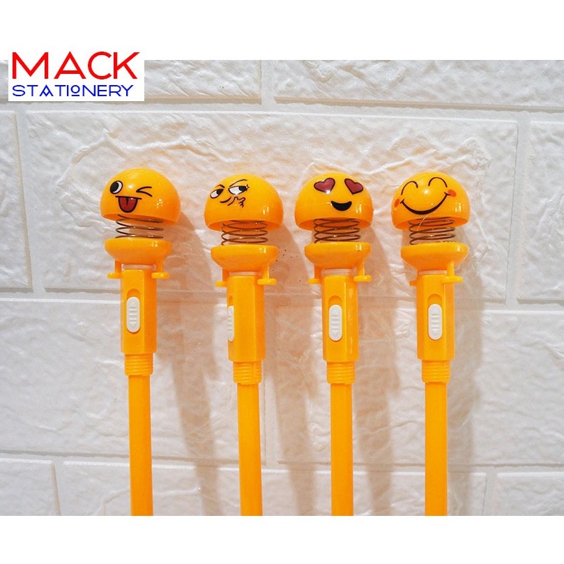 

Pulpen PER Emoticon LAMPU Smile Orange / Bolpen Fancy Emoticon
