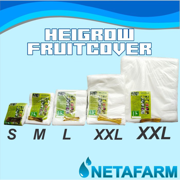 HEIGROW Fruit Cover / Pembungkus Buah Ukuran S ( 1 pack = 100 pcs )