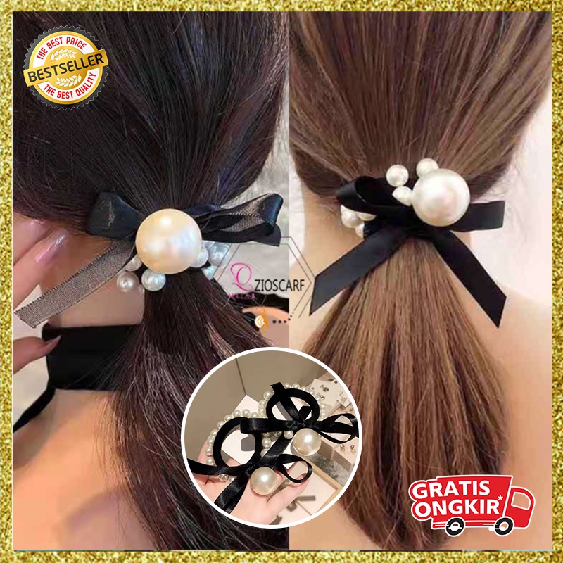 IKAT RAMBUT WANITA KOREA PITA RETRO PEARL AKSESORIS KUNCIRAN RAMBUT PEREMPUAN IMPORT HIGH QUALITY AK75