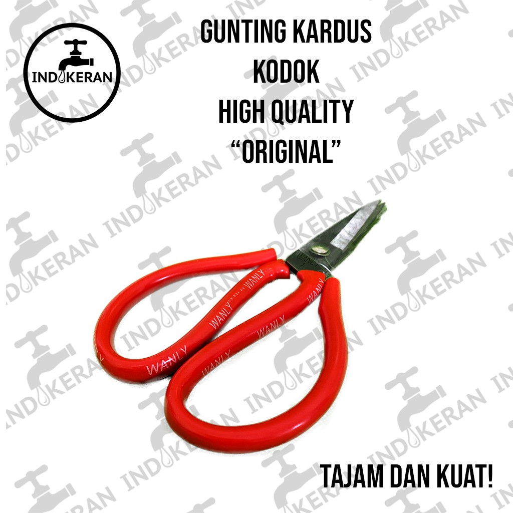 INDOKERAN - Gunting Kardus Kodok Tajam - High Quality