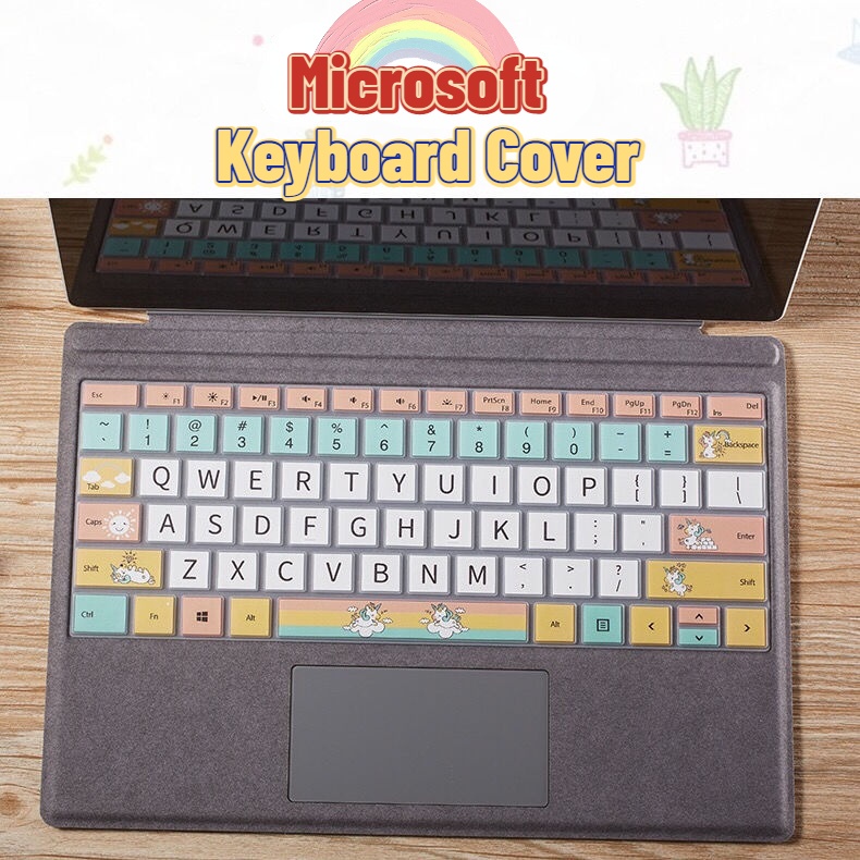 Cover Pelindung Keyboard Bahan Silikon Anti Debu Untuk Microsoft Surface Pro 4 / 5 / 6 / 7 Laptop 1 / 2 / 3 1 / 2