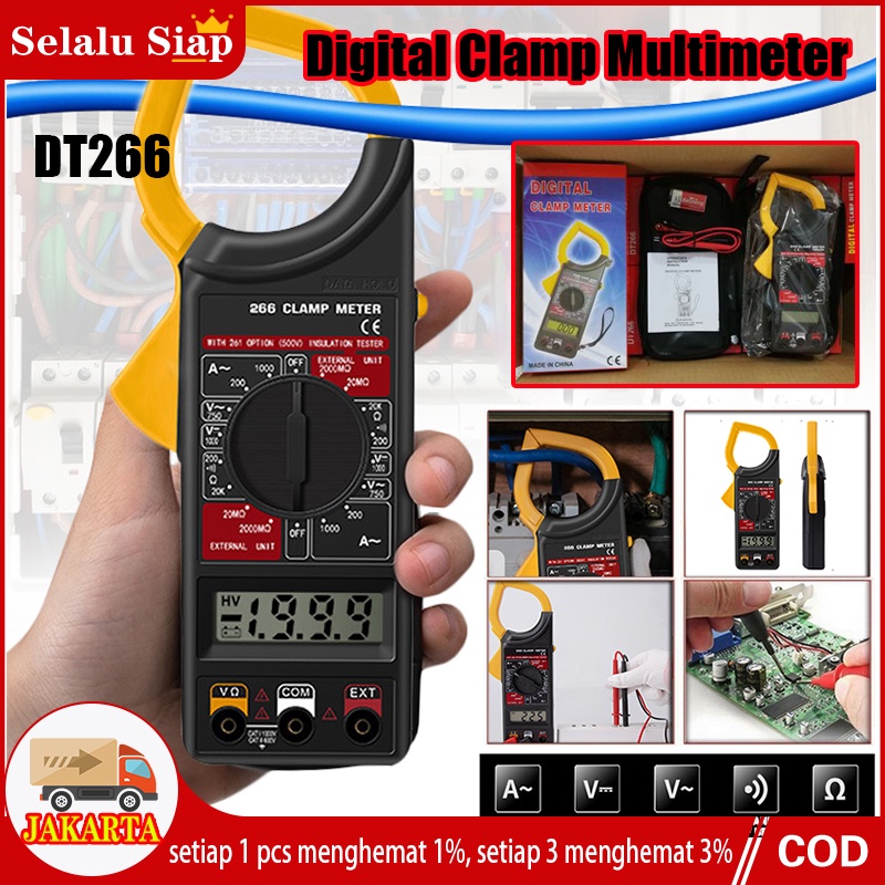 Digital DT266 / Digital Clamp Multimeter - Digital Multimeter