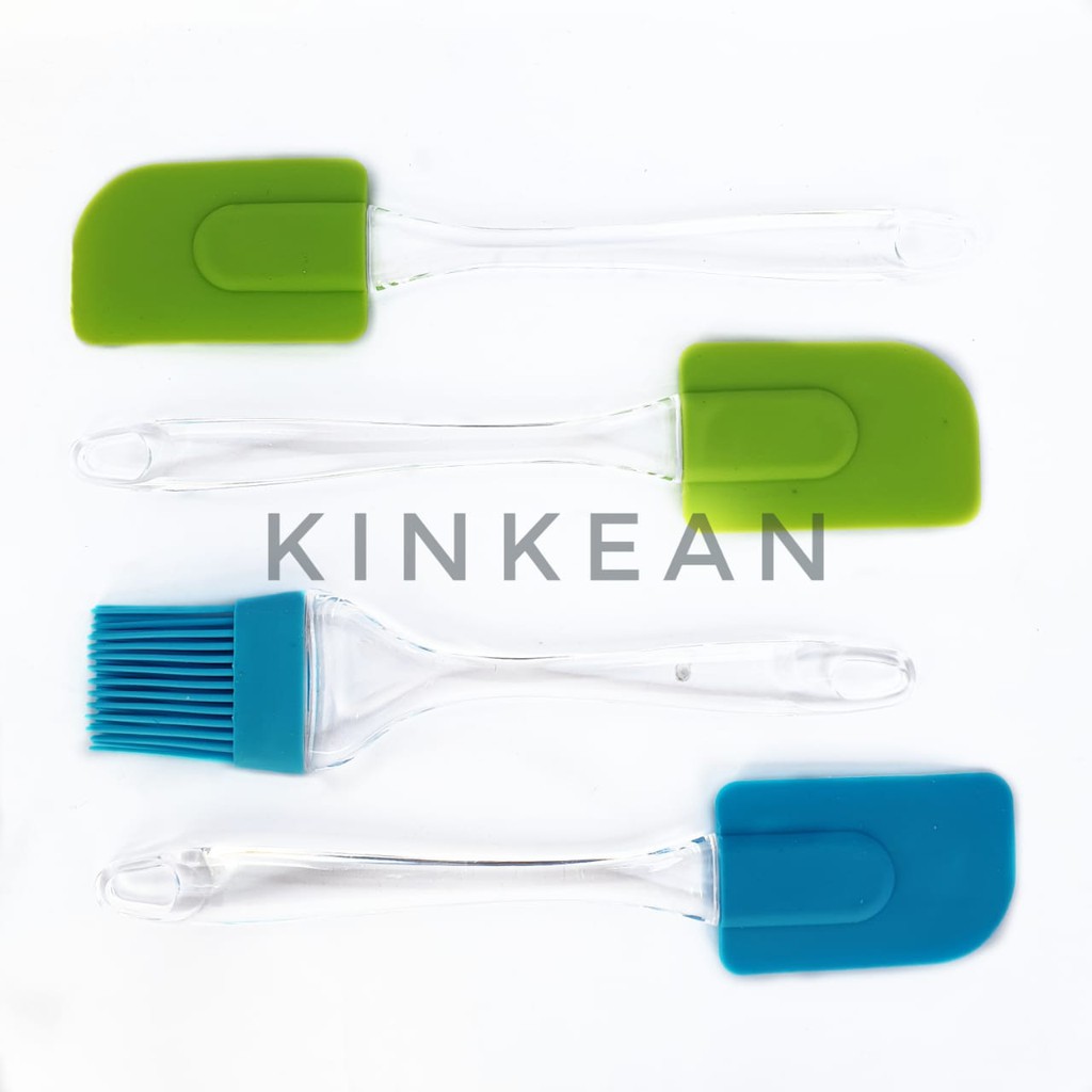 Spatula &amp; Kuas Karet Silikon Silicon 1 Set isi 2