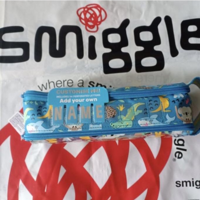 

New Produk !! Smiggle Pencil Case Dino Custom Name Koala Bunny Unicorn Original