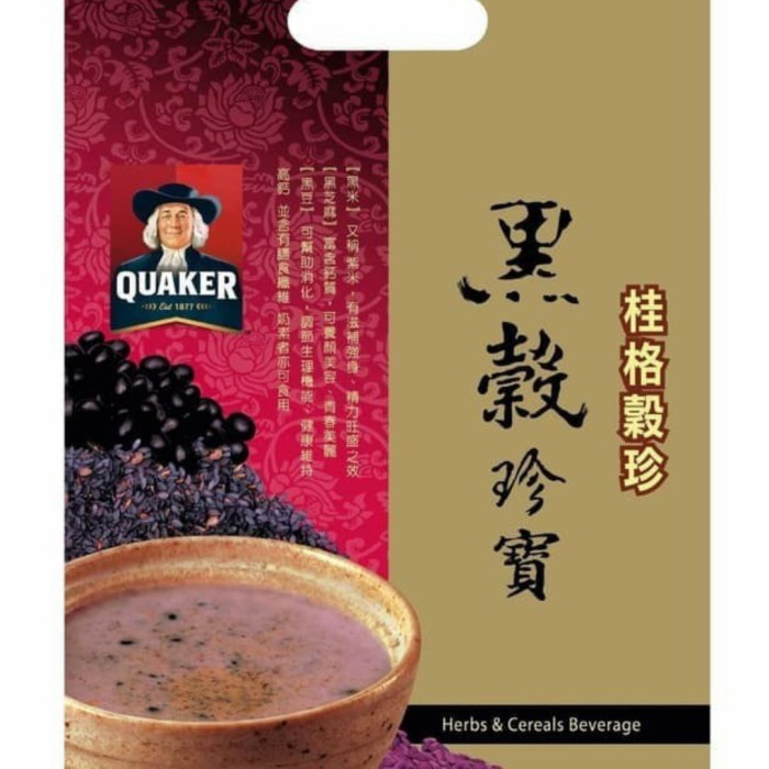 

Quaker Oat Wijen Hitam & Kacang Hitam Import Taiwan