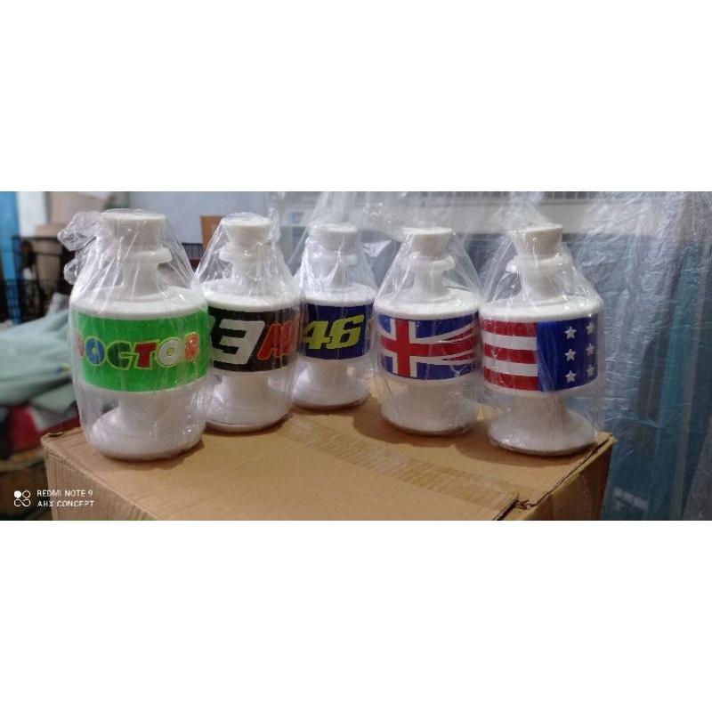 pion pvc motif karet untuk sangkar kapsul lovebird