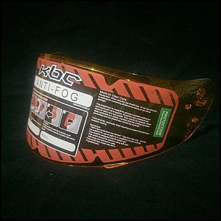 Visor Yellow Kbc Helmet Vr2R Magnum Force, Emboss Kbc 