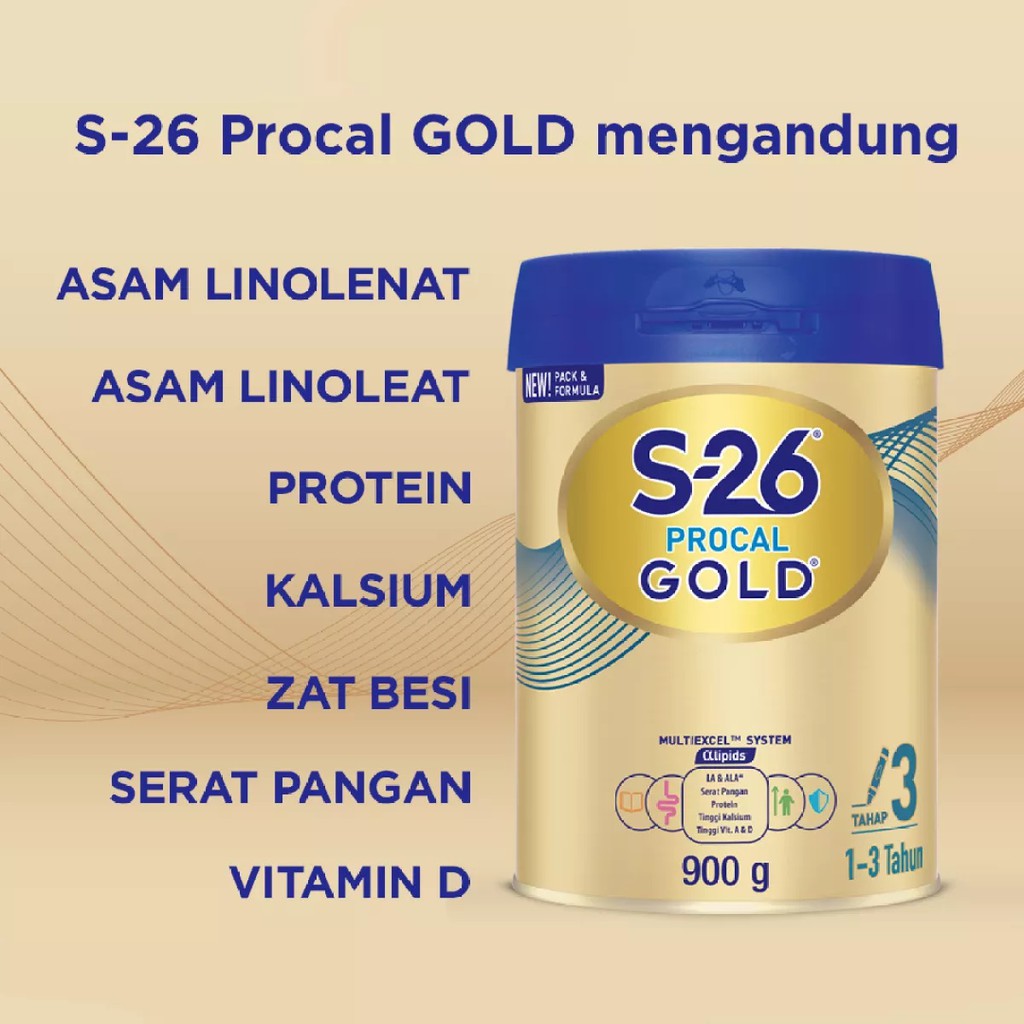 S26 Procal Gold Tahap 3 Vanilla - 1600 gr