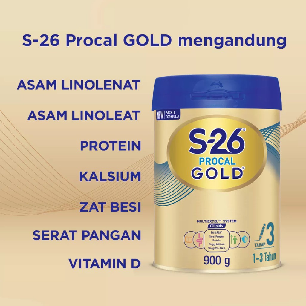 S26 Procal Gold Tahap 3 Vanilla - 900 gr