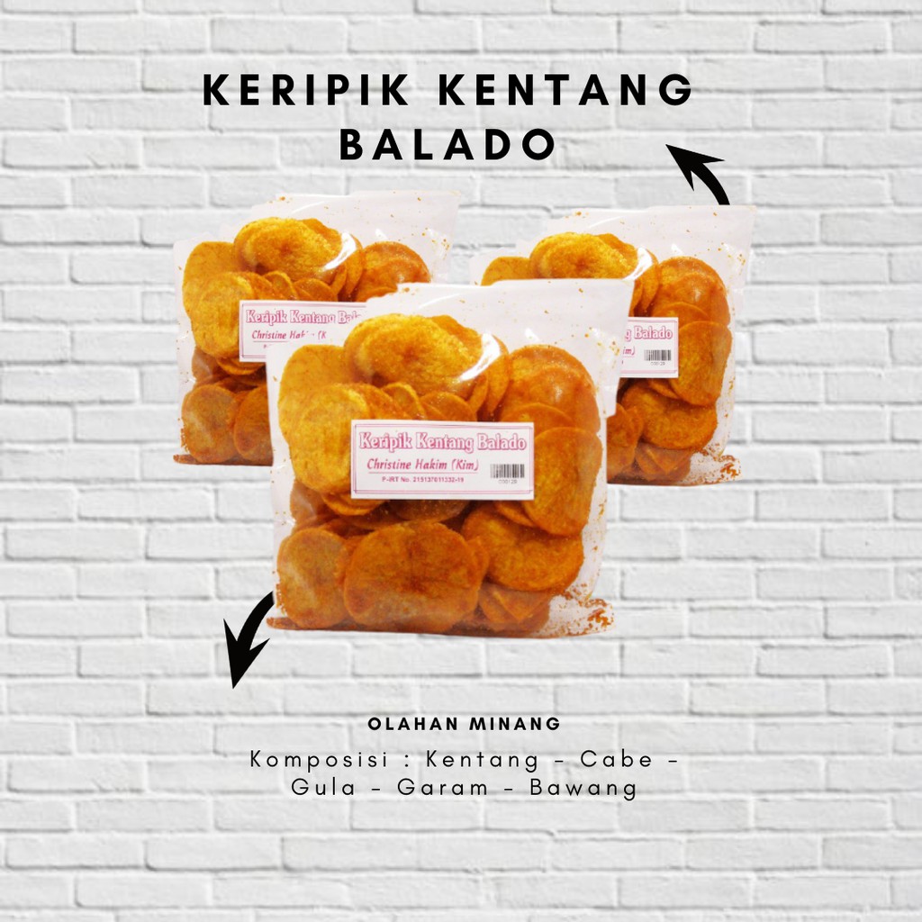 

Keripik Kentang Balado - Cemilan Khas padang - Makanan Ringan