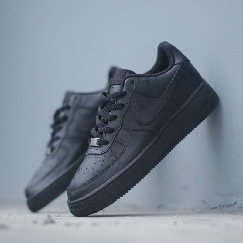 Sepatu Air Force 1 Full Black High Prem Quality Sepatu Hitam Polos