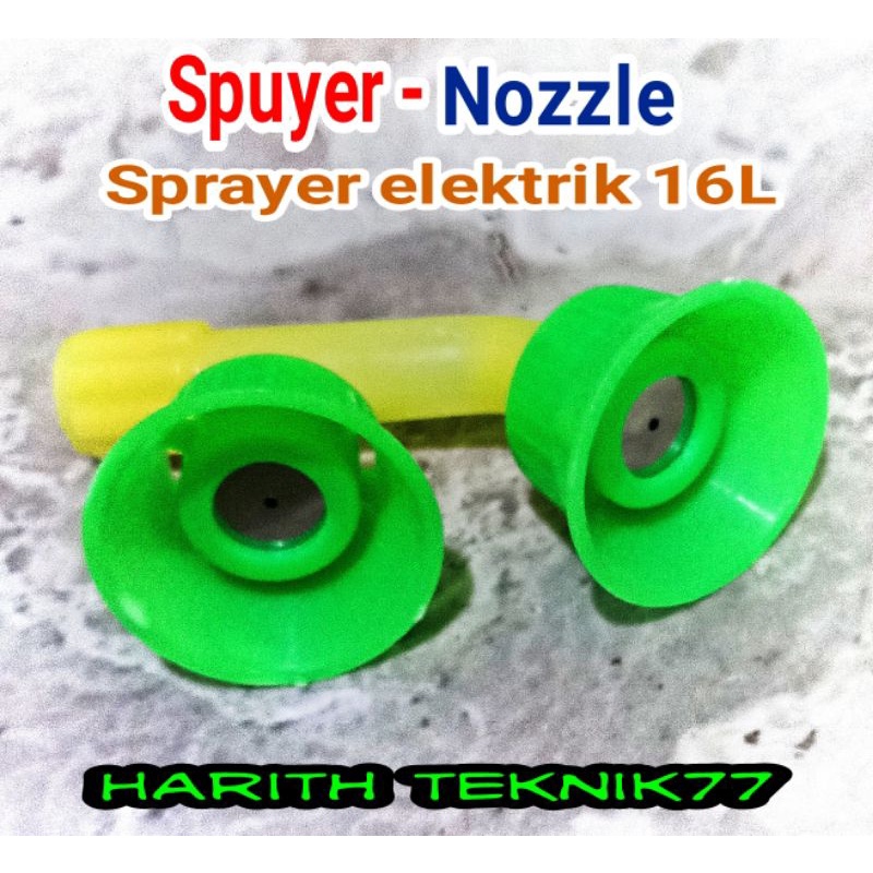 Nozzle spuyer sprayer elektrik n manual 2 mata kabut
