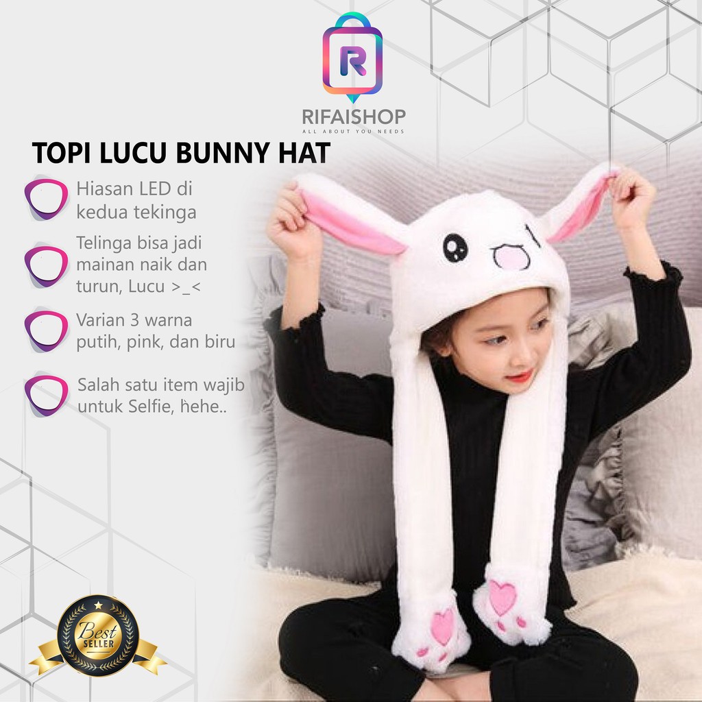 Bunny Hat Dancing Topi Kelinci Lucu Blackpink Korea KPOP