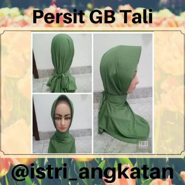 Jilbab Persit Garis Banyak Tali