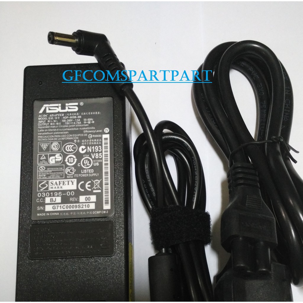 Original Adaptor Asus 19v 4.74a For Asus A42, A42D, A42DE  A42J, A42JA K42JB, K42JC, K42JE, K42JK